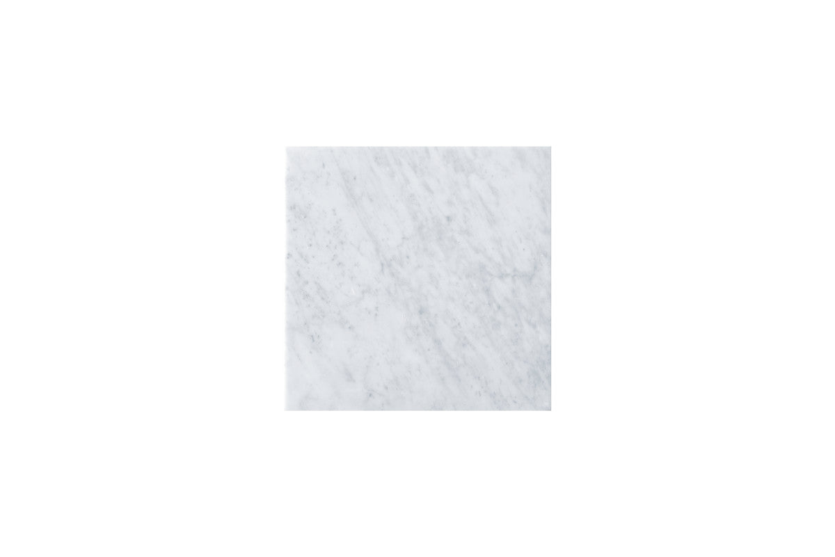 15" Linen Top, 3 CM Carrara White Marble, No Holes