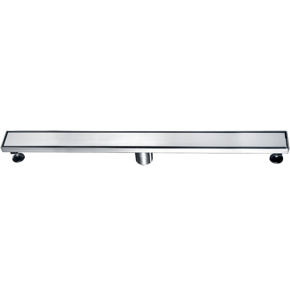ALFI brand  ABLD32B-BSS 32" Modern Brushed Stainless Steel Linear Shower Drain with Solid Cover