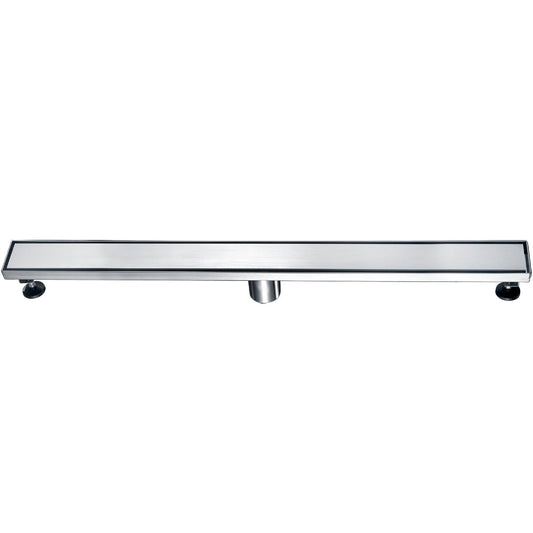 ALFI brand  ABLD32B-BSS 32" Modern Brushed Stainless Steel Linear Shower Drain with Solid Cover
