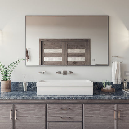 ALFI brand  AB36TR  36" White Above Mount Fireclay Bath Trough Sink