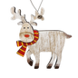 Rustic Wooden Reindeer Ornament -