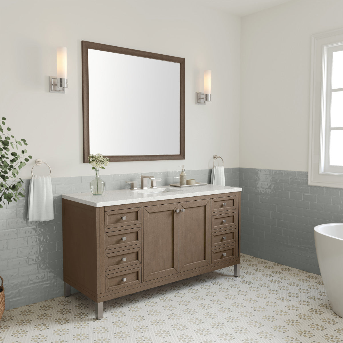 Chicago 60" Single Vanity Cabinet