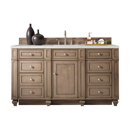 Bristol 60" Single Vanity Cabinet, Bright White