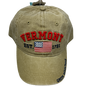 Vermont Est 1791 Hat Wiith Flag - Khaki