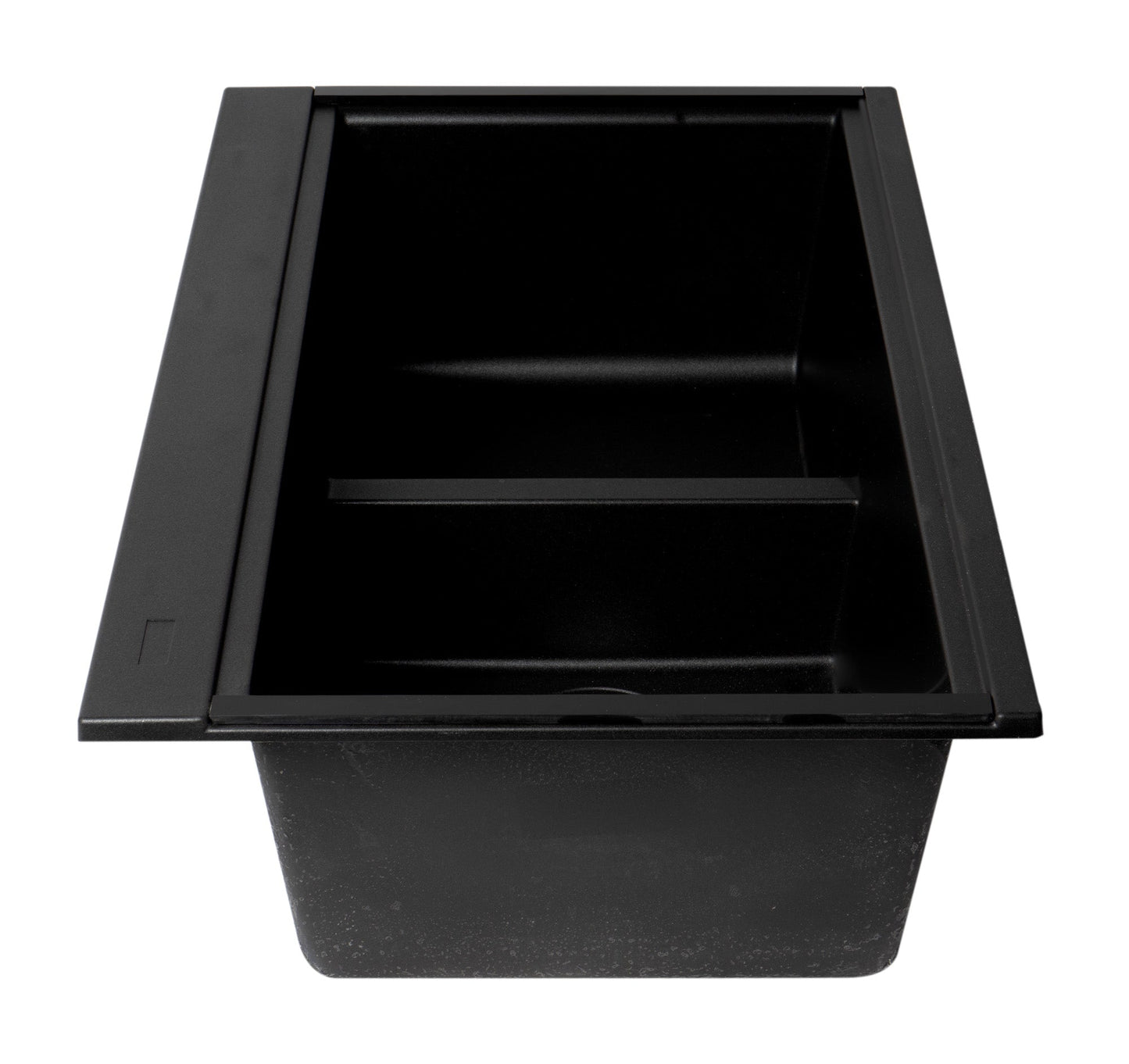 ALFI brand AB3418DBUM 33" Granite Composite Workstation Step Rim Double Bowl Undermount Sink with Accessories