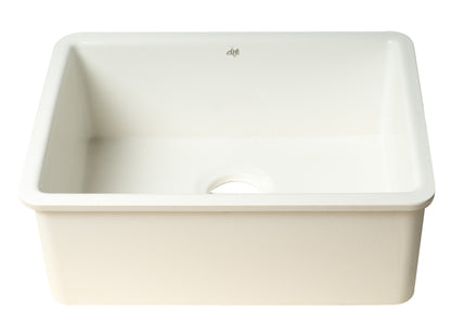 ALFI brand  AB2317 23" White Fireclay Undermount Kitchen Sink