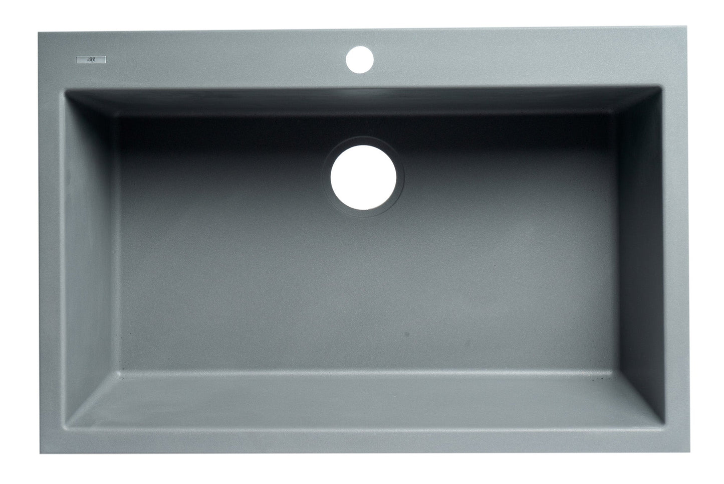 ALFI brand AB3322DI 33" Single Bowl Drop In Granite Composite Kitchen Sink