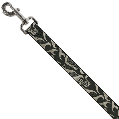 Dog Leash - BD AUTHENTIC SEATBELT BELT SINCE 1993 Flames Olive/Tan