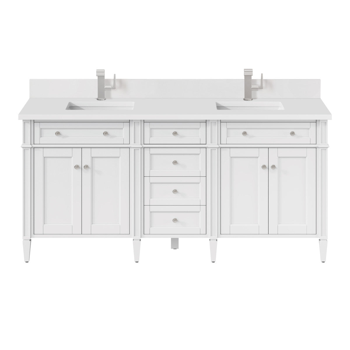 Brittany 72" Double Vanity in Bright White
