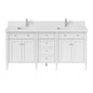 Brittany 72" Double Vanity in Bright White
