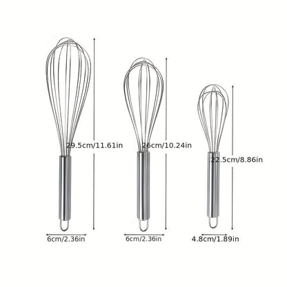 Stainless Steel Whisk Essential Egg Beater  Mixer Tool