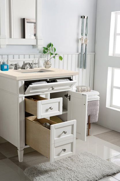 Brittany 30" Single Vanity in Bright White