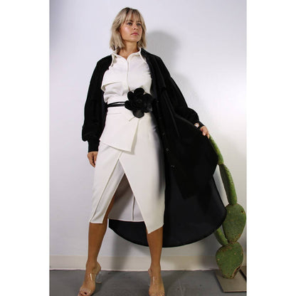 The Rose Faux Leather Flower Corsage Belt- Only a few left!