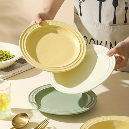 Nordic Style Ceramic Salad Plate  Versatile Tableware Essential