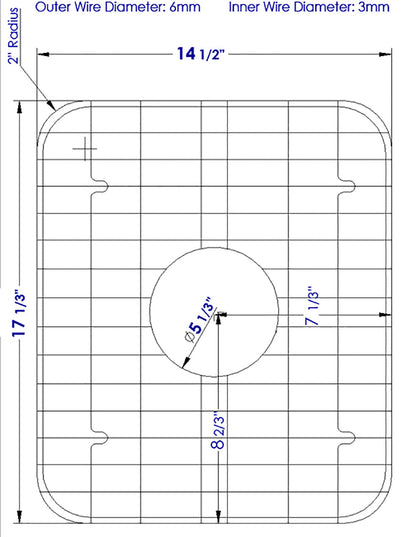 ALFI brand  GR538 Solid Stainless Steel Kitchen Sink Grid