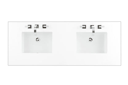 60" Double Top, 3 CM Silestone w/ Sink