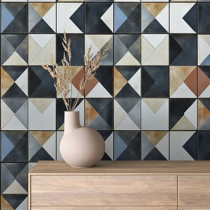 Forged Patina Geometric Tiles