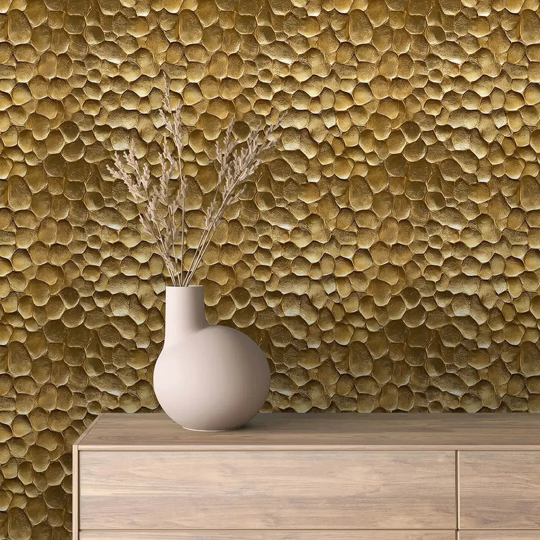 Artisan Gilded Pebble Wallcovering