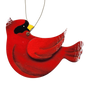 Wooden Cardinal Ornament - In flight Looking Back Right