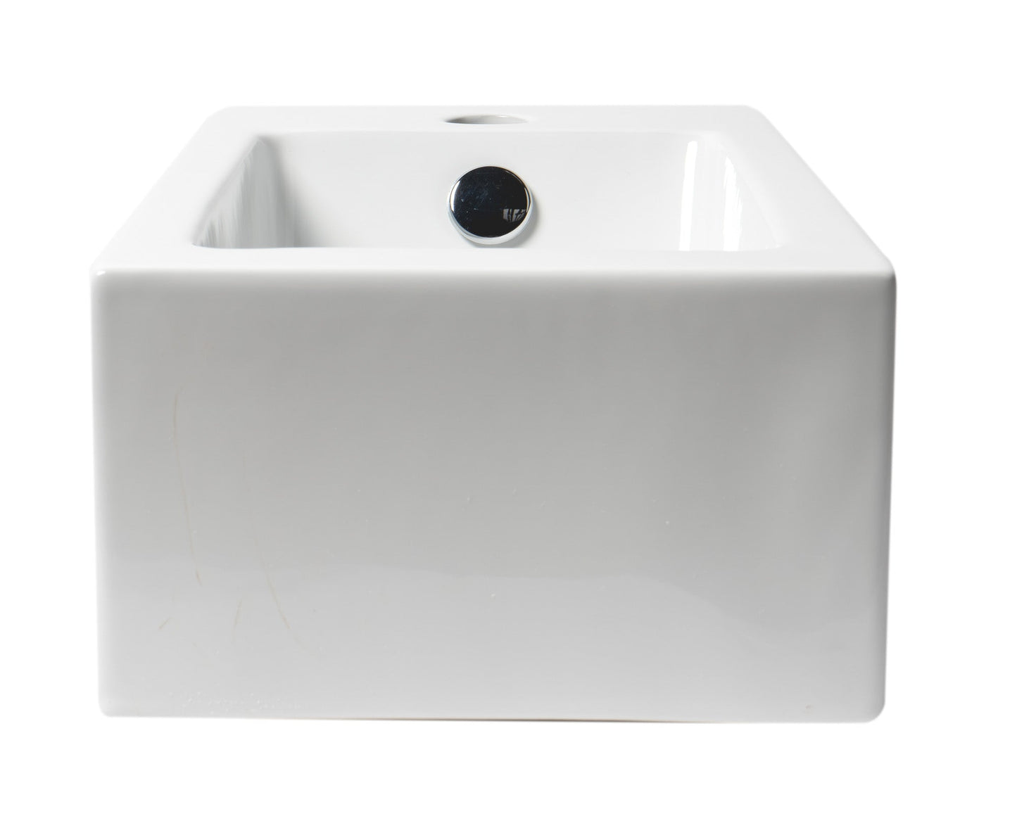 ALFI brand  ABC116 White 20" Small Rectangular Wall Mounted Ceramic Sink with Faucet Hole