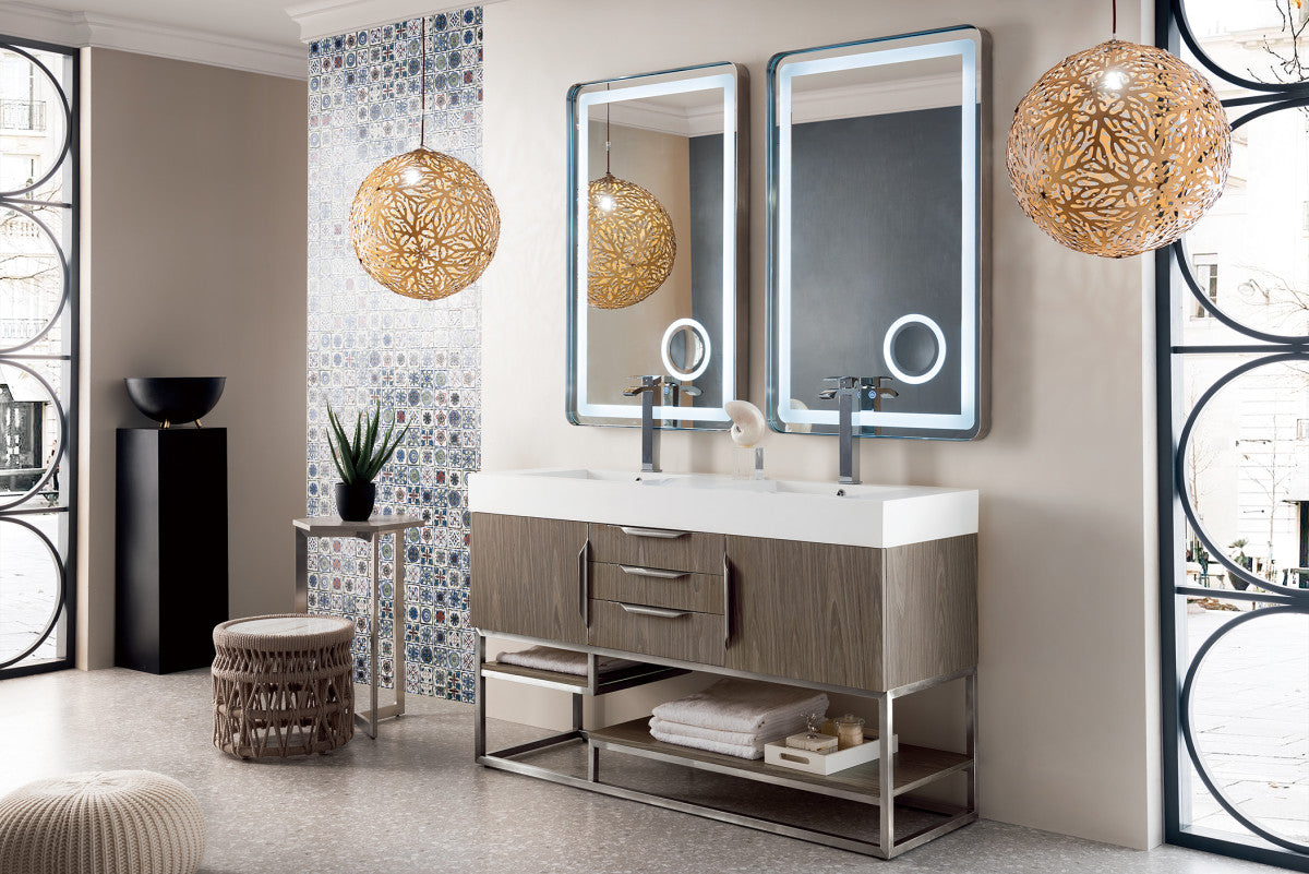 Columbia 59" Double Vanity Cabinet