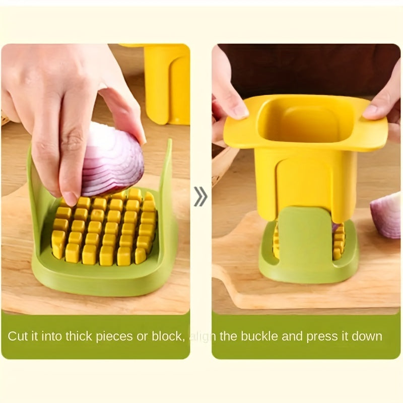 Versatile Manual Vegetable Chopper  Fry Cutter  Stainless Steel