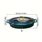 Elegant Marble Ceramic Oval Casserole Dish with Lid