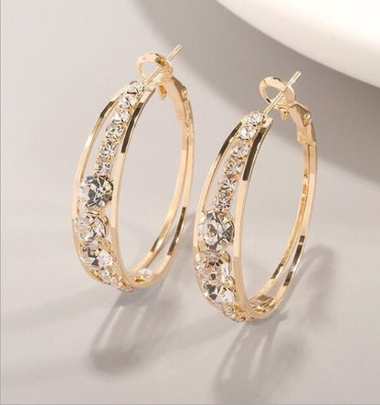 European American Mosaic Earrings - Stylish Air Drill Women's Earrings