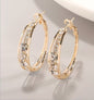 European American Mosaic Earrings - Stylish Air Drill Women's Earrings