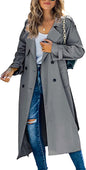 Women's Casual Windbreaker Jacket - Fashionable Solid Color Outerwear for Women