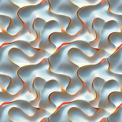 Pearlescent Ember Flow Wallpaper