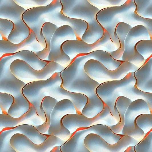 Pearlescent Ember Flow Wallpaper