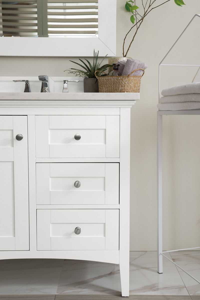 Palisades 36" Single Vanity Cabinet, Bright White