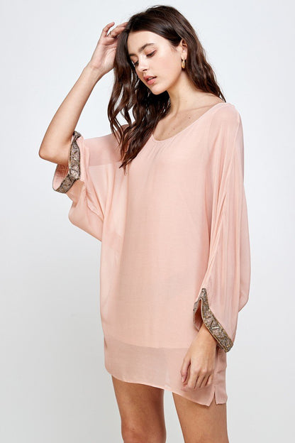 Batwing Sleeve Shift Dress – Effortless Flow and Elegance | Apparel | Kitchen + Metal