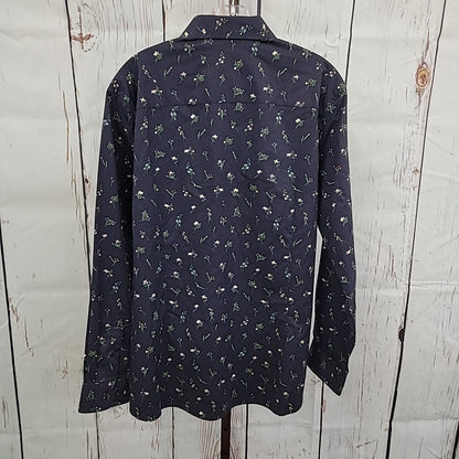 Bar III Men's Size L Blue MENS Button Down Shirt
