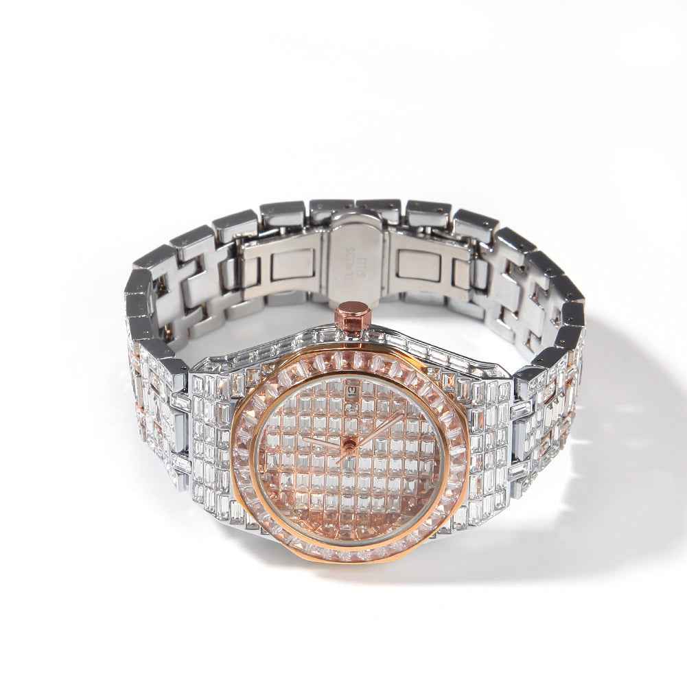 Men's Hip Hop Watch - Quartz Casual Round Sports Timepiece