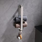 Sleek WallMounted Stainless Steel Towel Rack with Hook