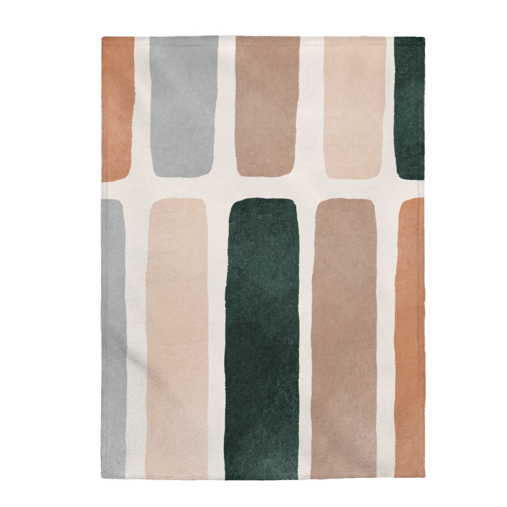 Abstract Bars Blanket Plush Throw | Kitchen + Metal