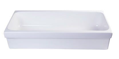 ALFI brand  AB36TR  36" White Above Mount Fireclay Bath Trough Sink