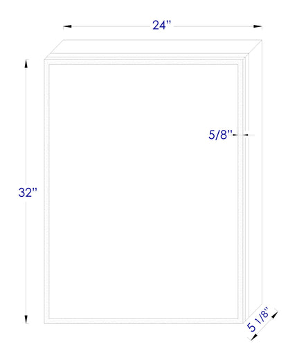 ALFI brand  ABMC2432 24" x 32" Single Door LED Light Medicine Cabinet