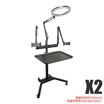 TAIDU PROMOTION MULTI-FUNCTIONAL DOUBLE HOLDER TATTOO BENCH WITH LIGHT