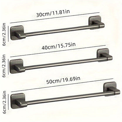 MRSINE Durable Adhesive Towel Bar  SpaceSaving Wall Mount