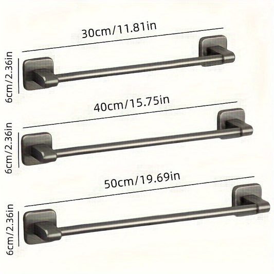 MRSINE Durable Adhesive Towel Bar  SpaceSaving Wall Mount