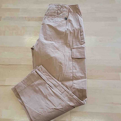 Calvin Klein Size 10 High-Rise Stretch Twill Cargo Ankle Pants - Teak NWT