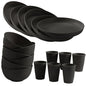 18Piece Unbreakable Dinnerware Set Microwave  Dishwasher Safe