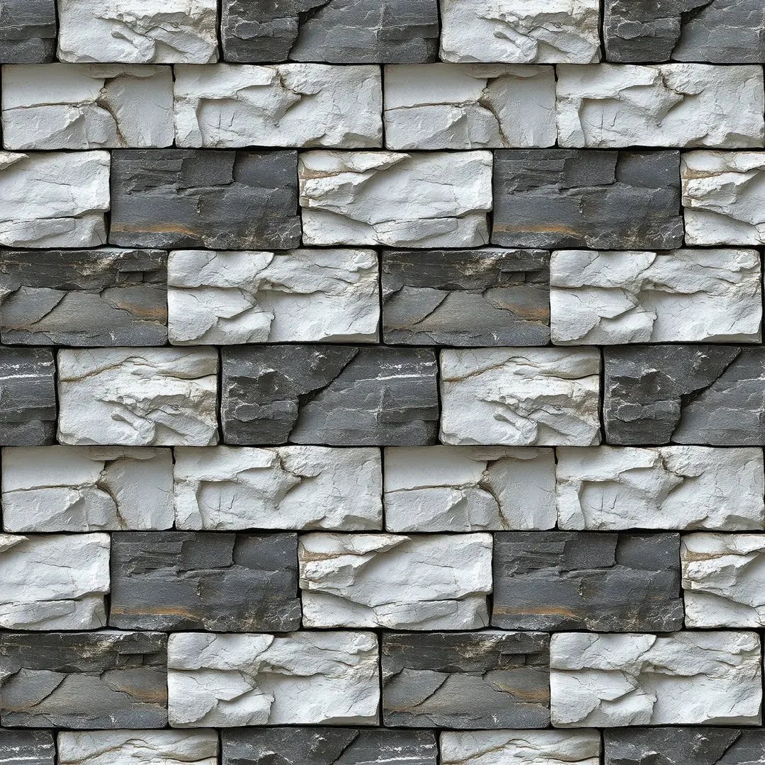 Charcoal and Chalk Stone Blocks