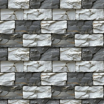 Charcoal and Chalk Stone Blocks