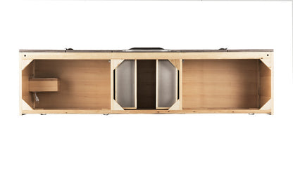 Columbia 72" Double Wall Mount Vanity Cabinet