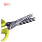 Multifunctional Multi-layer Green Onion Scissors Stainless Steel Onion | Kitchen Accessories | Kitchen + Metal