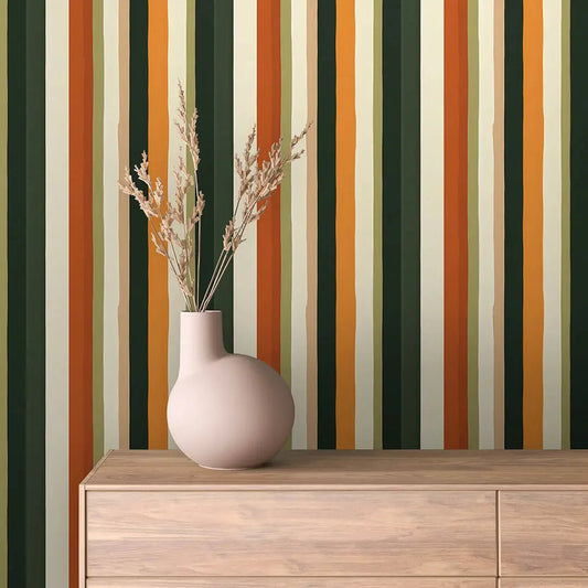Rustic Canyon Stripe Wallpaper